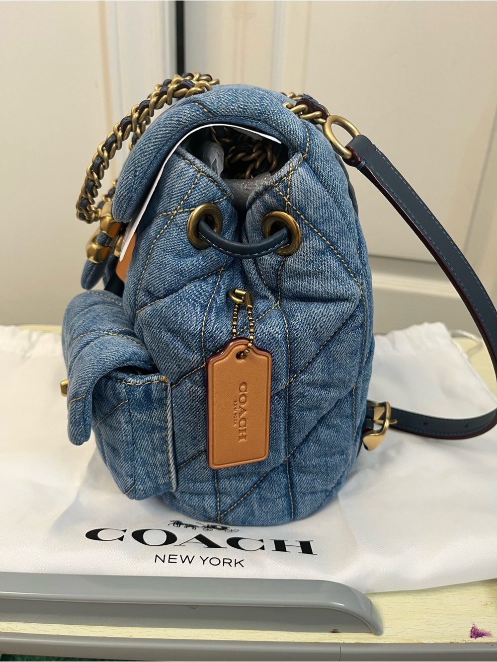 Coach Quilted Tabby Backpack - Picture 2 of 8